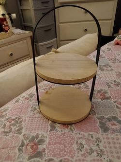 Smaller size two tier tray bought at Target's hotspot
