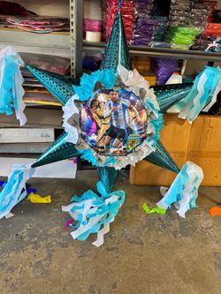 Leo Messi Argentina Soccer bola star pinata