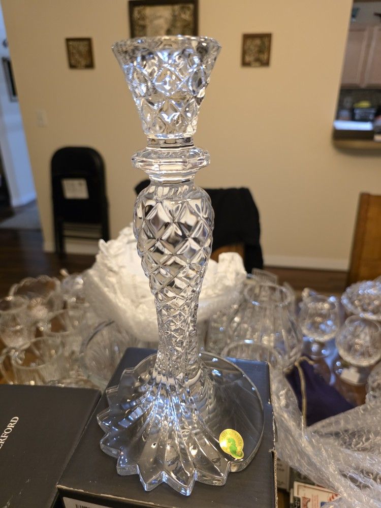 Waterford Crystal Sea Jewel Candlestick Holders