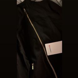 lululemon gold and black define jacket
