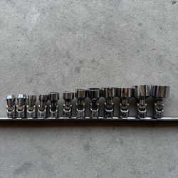 Snap-On 12 pc 3/8" 12Pt SAE Socket Set