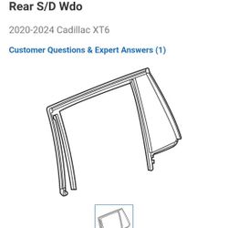 RH Rear Window Weatherstrip