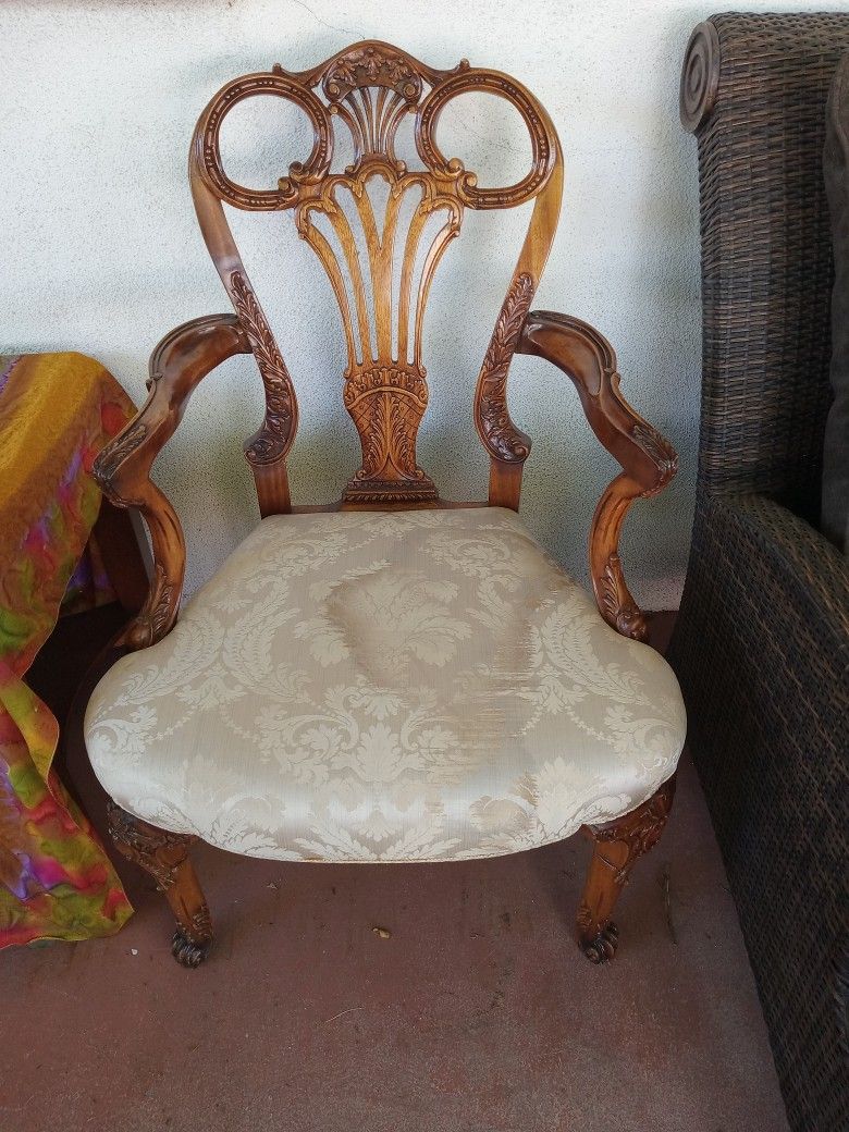 Antique Chair Pre-owned Good Condition Please See Pics And Description For Details