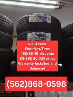 FOUR NEWTIRES 185/65-15