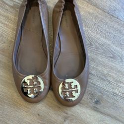 Tory Burch Newish Minnie Ballet Flats Size 9