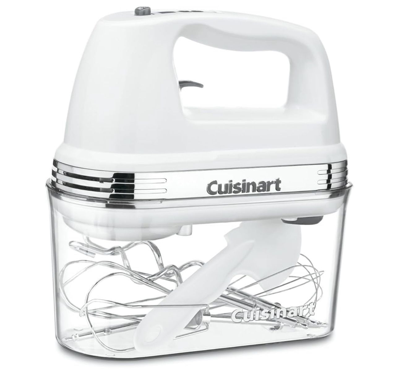 Cuisinart HM-90S Power Advantage Plus 9-Speed Handheld Mixer with Storage Case, White