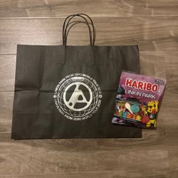 Linkin Park From Zero Tour Merch bag and Haribo Gummies Gummy shapes collab bundle