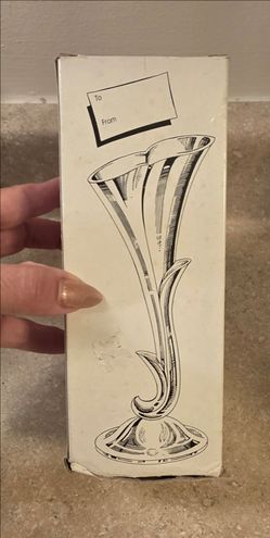 *Brand New* NIB Vintage Godinger Silver Calla Lily Bud Vase ✨ New Old Stock