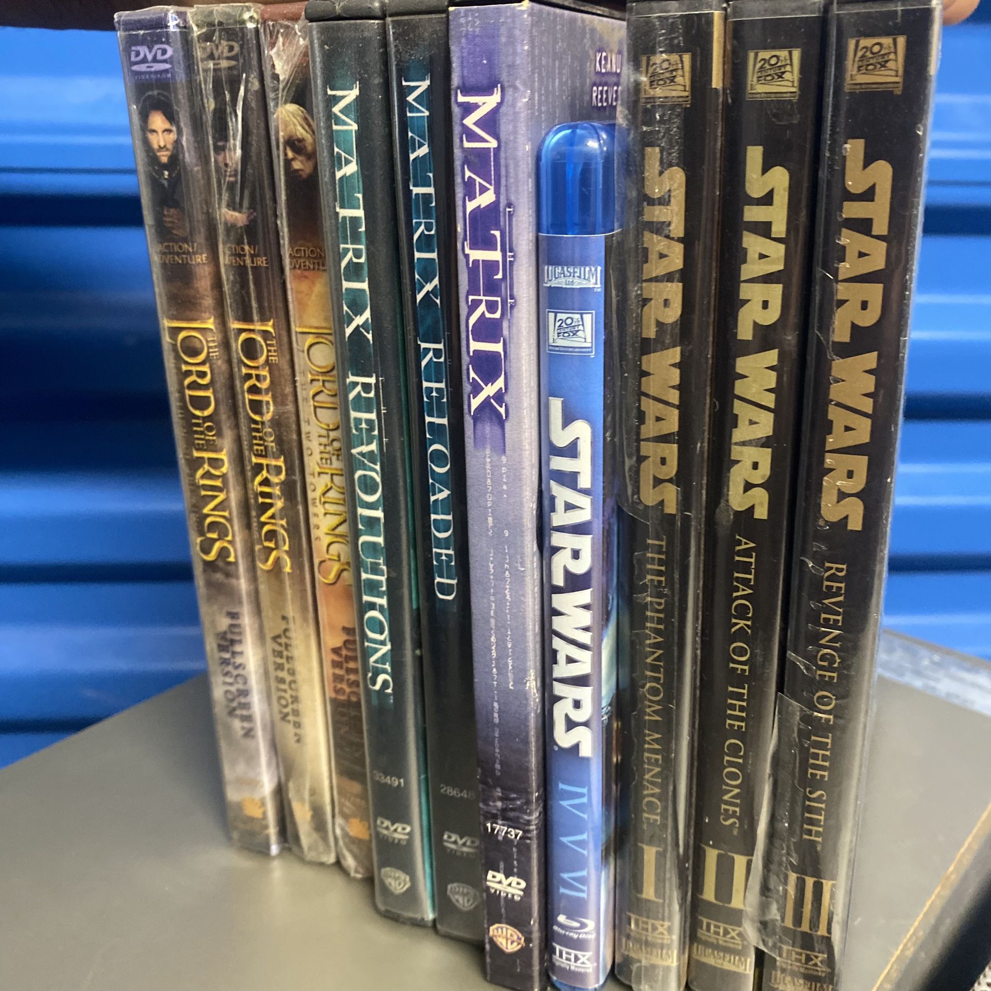 New DVDs Trilogy Matrix Both Star Wars And Lord Of The Rings 