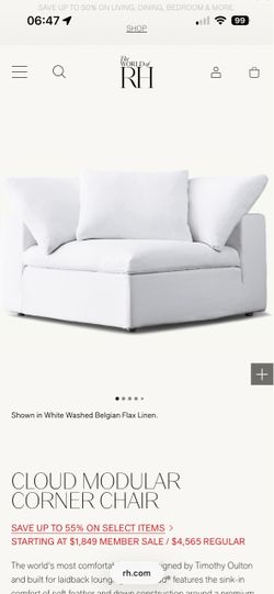 Restoration hardware sofa