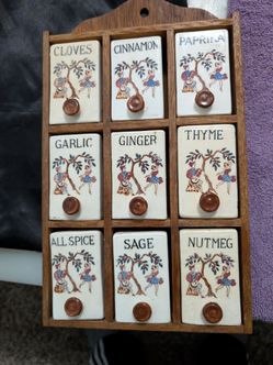 Antique spice rack