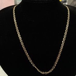 $1500 Yellow Gold Beveled Marine Chain