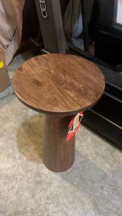 Wood Plant Stand / Side Table NWT
