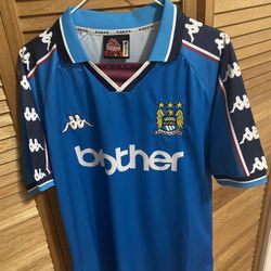 Manchester city 1998 retro kit replica