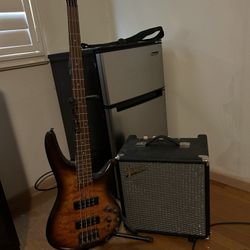 Brand New Ibanez SR400 and Fender Rumble 25