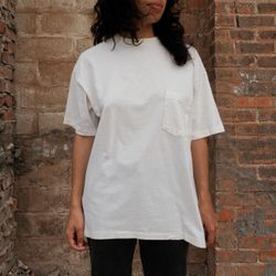 American Vintage Tee 1990s Blank Pocket L