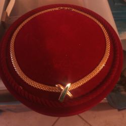 18 Inch 14 Karat Gold Necklace And Charm