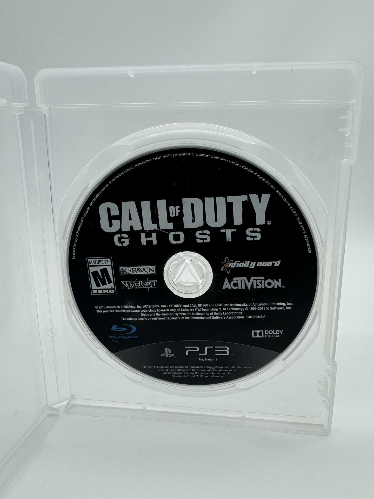 Call of Duty: Ghosts (Sony PlayStation 3 PS3) Disc Only Tested