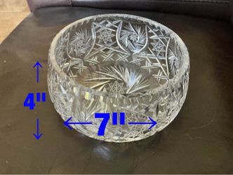 Crystal  bowl  -  $20