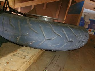 Harley davidson front wheel with tire