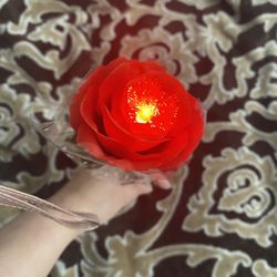 Light Up Artificial Flower 🌹 For 🎁 
