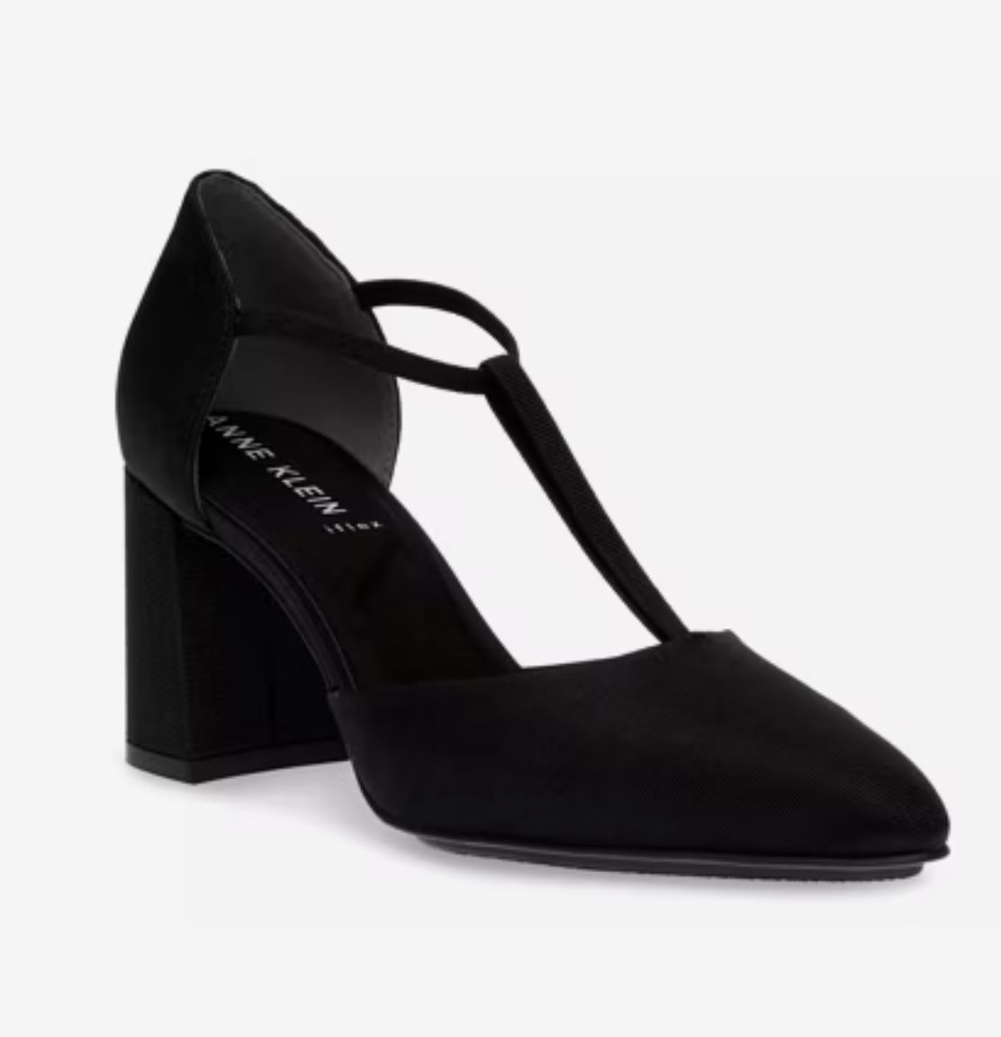 Anne Klein Barclay Black Pump Heel NEW