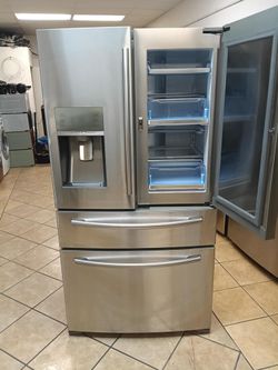REFRIGERATOR EASY ACCESS SAMSUNG 4 DOORS  🆓️FREE DELIVERY 🆓️ ✅️ STAINLESS STEEL ✅️