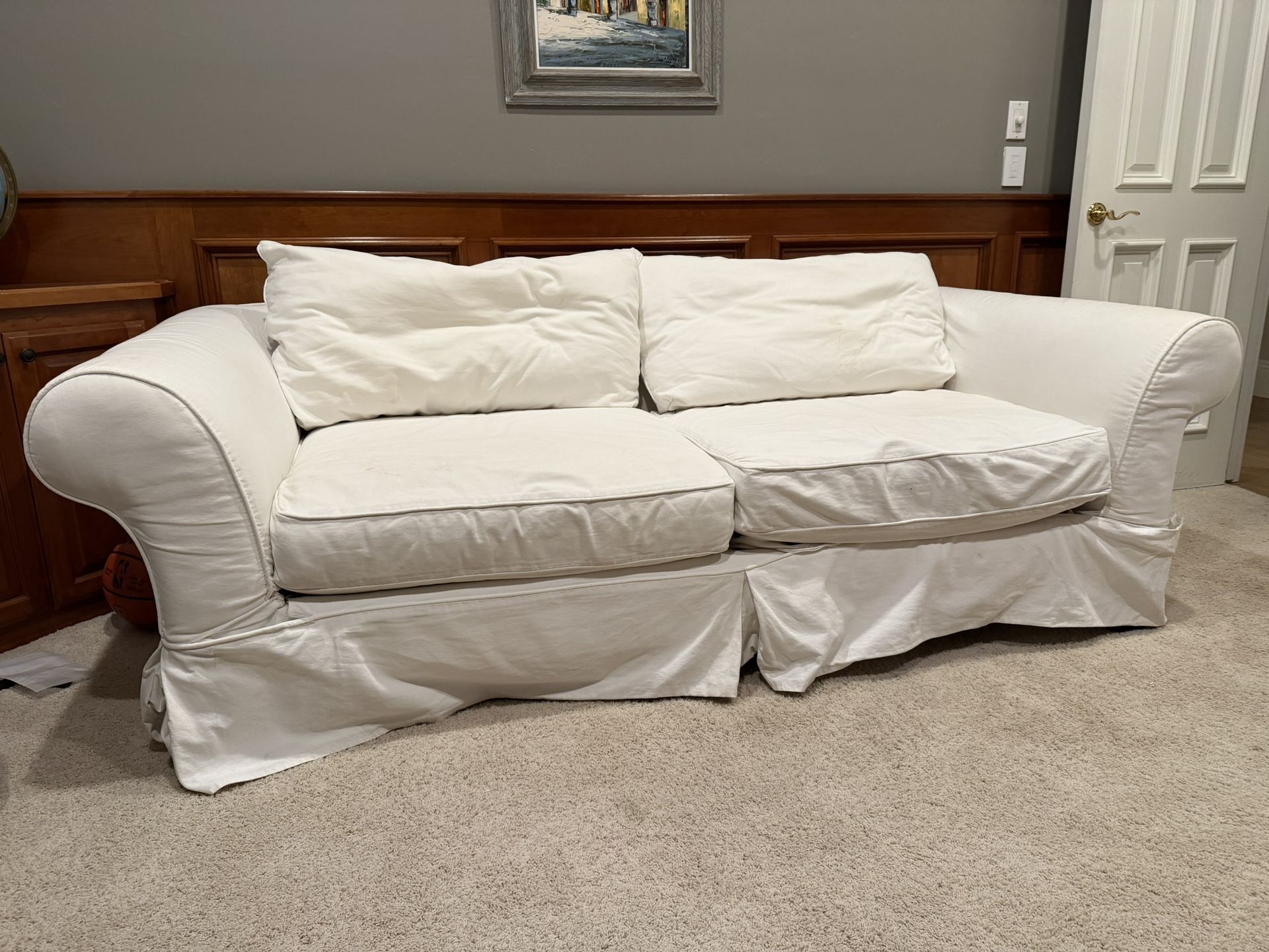 Crate And Barrel Slipcover Sleeper Sofa