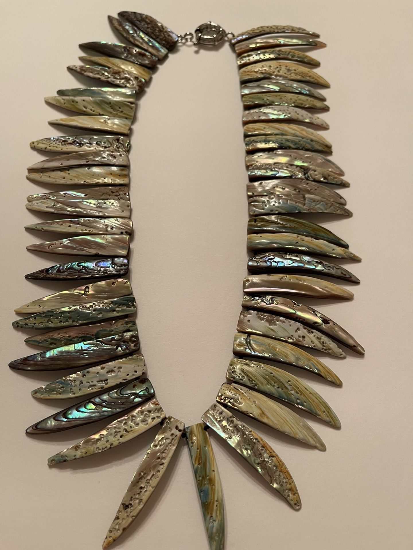 Abalone Sea Shell Necklace 19’