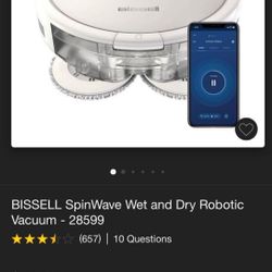 Bissell Spinwave WET & DRY Robotic Vaccum