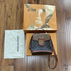 Louis Vuitton Dauphine Backpack, With Dust Bag, Box And Bag, Entrupy Authenticated 
