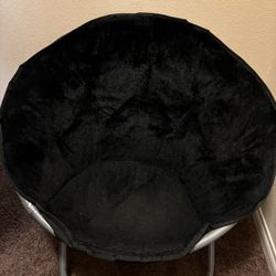 Black Furry Chair