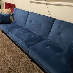 Blue Couch & Futon 