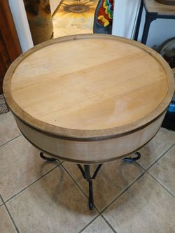 Whiskey Barrel Table