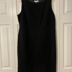 Brand New Calvin Klein Black Sheath Dress - Size 16