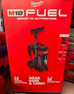 Milwaukee 0885-20 M18 FUEL 18V Li-Ion Brushless 1 Gal. Backpack Vacuum