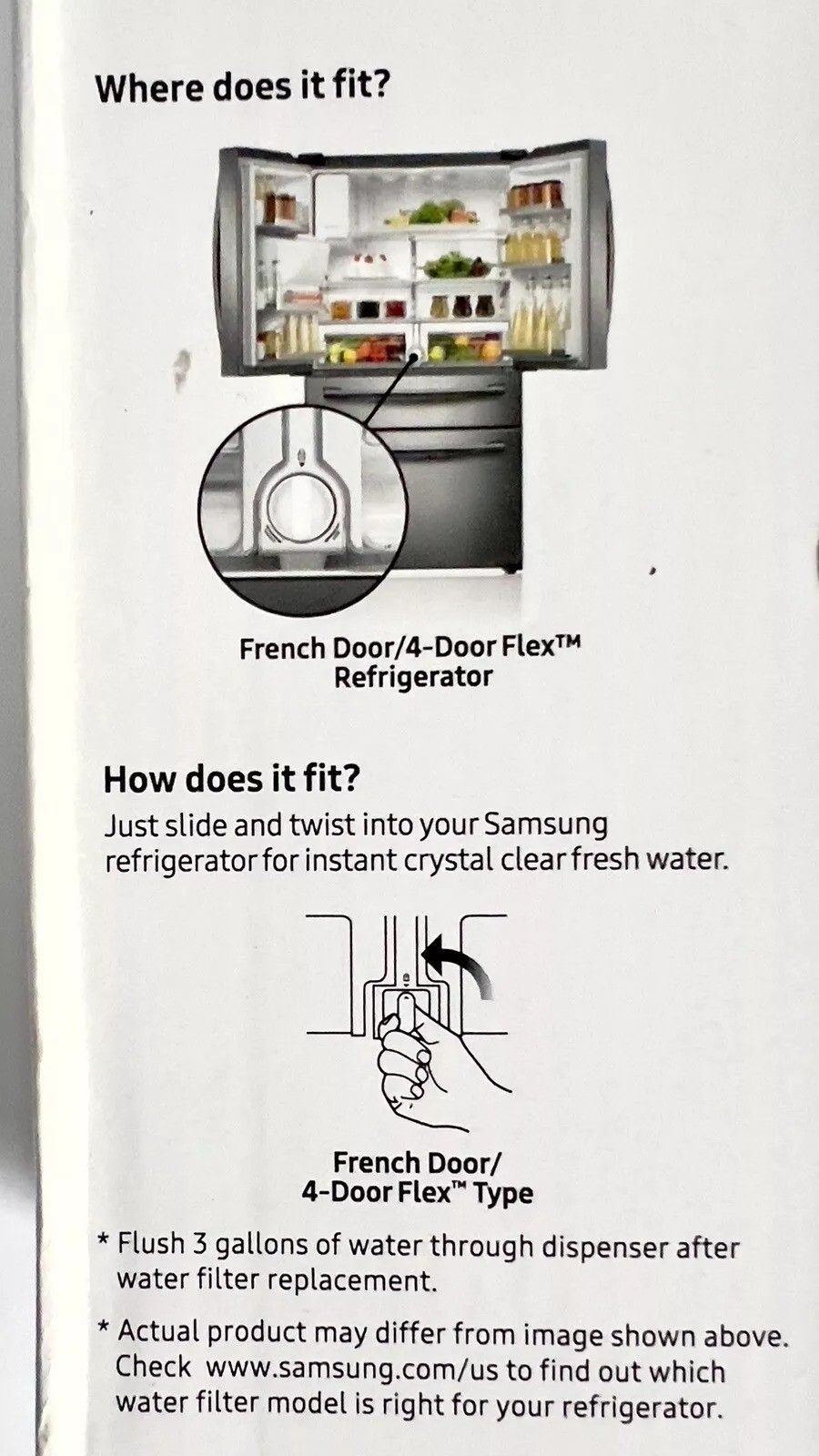 Samsung Refrigerator Water Filter Model HAF-CIN/EXP 4 Pack-open Box