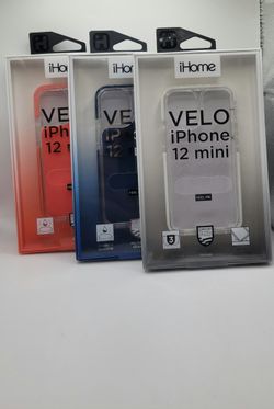 VELO I PHONE 12 MINI  IHOME CASE IN VARIOUS COLORS