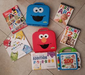 My First Touch And Trace ABC Count 123 Sesame Street & Several Learning Books