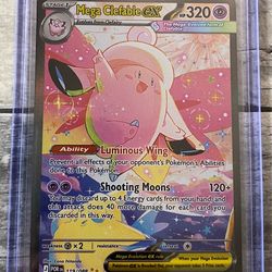 Pokémon Mega Clefable EX Full Art Holo Fairy Card 119/088