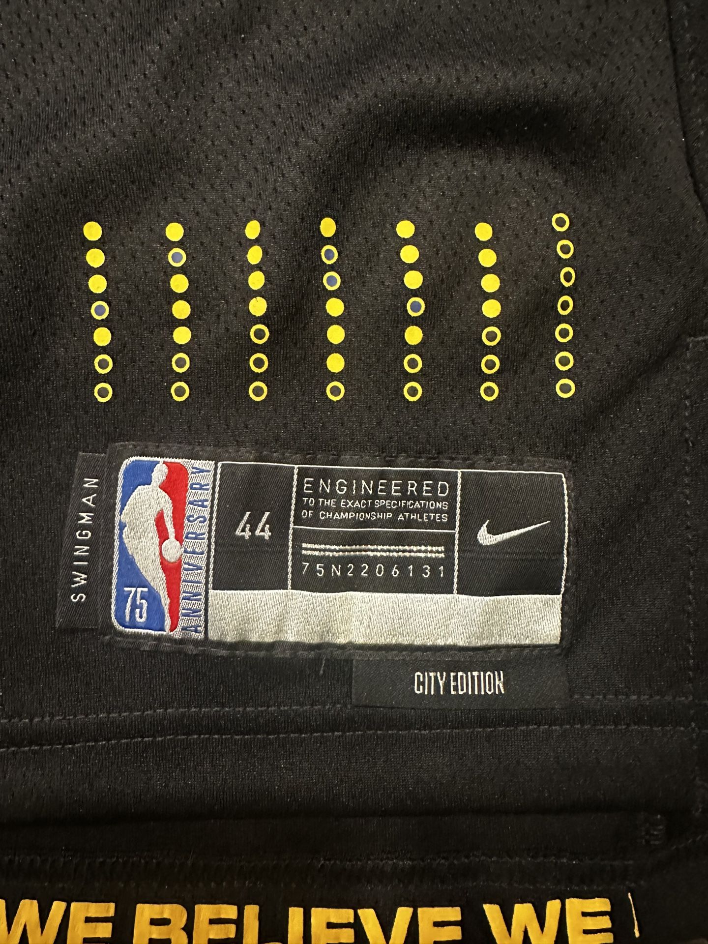 Steph Curry Nike City Mixtape Black Jersey with Rakuten Logo SUPER RARE!