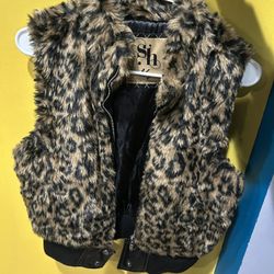 Cheetah Print Vest 