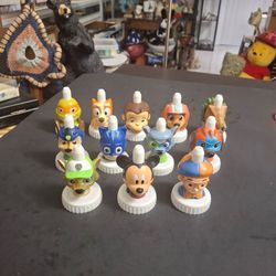 Set Of 12 Good  2 Grow Paw Patrol Juice Bottle Topper - Functional & Collectible,  Incl Rare Golden "Rocky Mask" - SEE DESCRIPTION