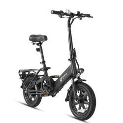 DYU 14" Folding Electric Bike for Adults Teens, 350W 36V/7.5AH