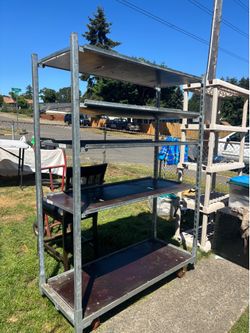 Metal shelf