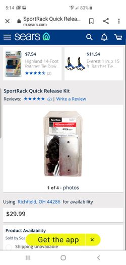 SportRack Quick Release Kit