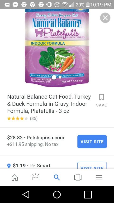 Dick Van patten's Natural Balance cat food
