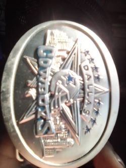 Dallas cowboys leather belt and buckle set