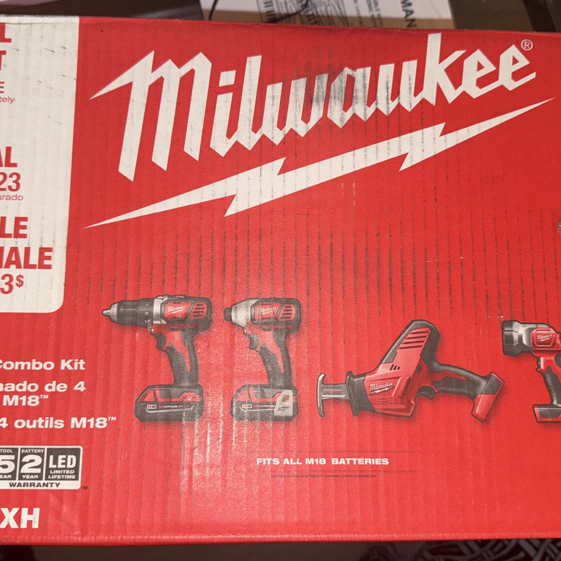M18 18V Lithium-Ion Cordless Combo Kit (4-Tool)