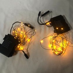 "As is" Bethlehem Lights Set of 2 Indoor/Outdoor 10' Fairy Lights & Remote